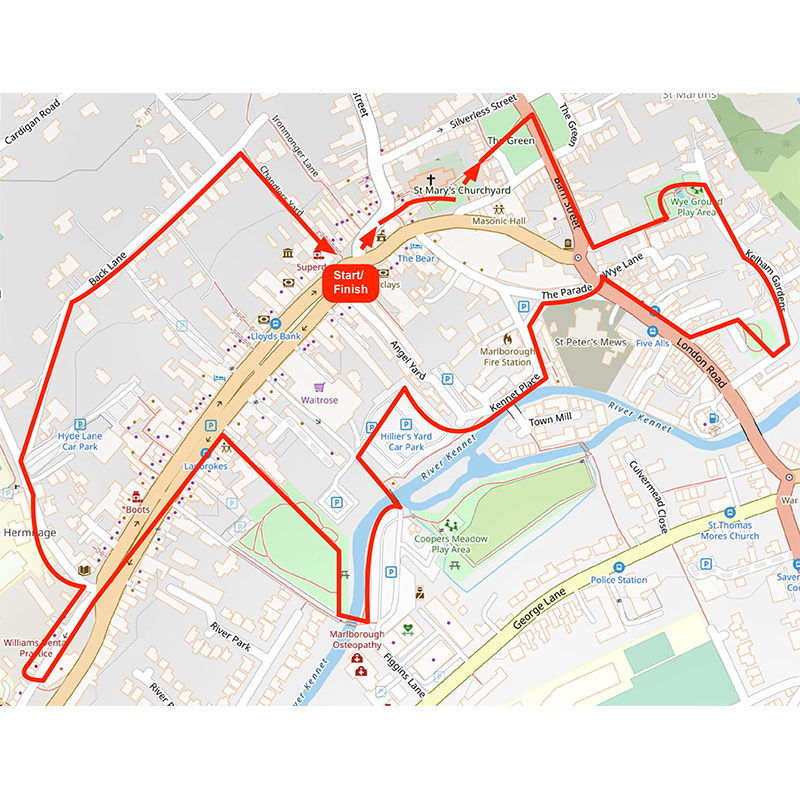 Thumbnail map image of the Fruit Route map.