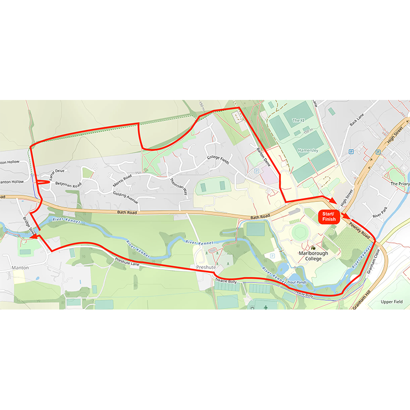 Thumbnail map image of the Manton Meander Route map.